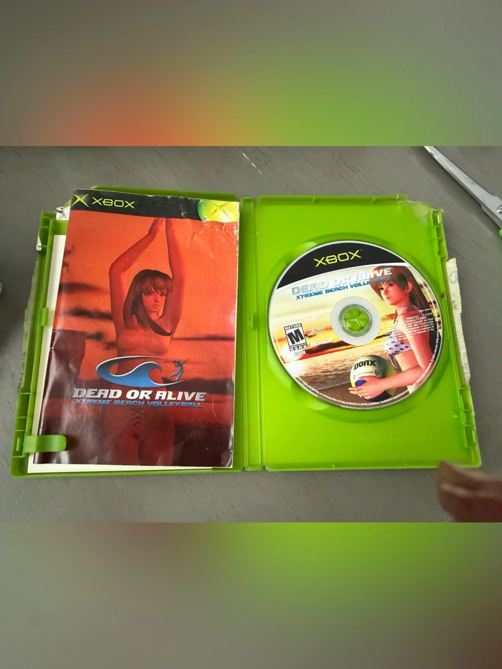 Dead or Alive Xtreme Beach Volleyball Microsoft Xbox Manuel and Game Disk